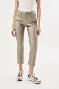 Waxed Crop Flare Oro