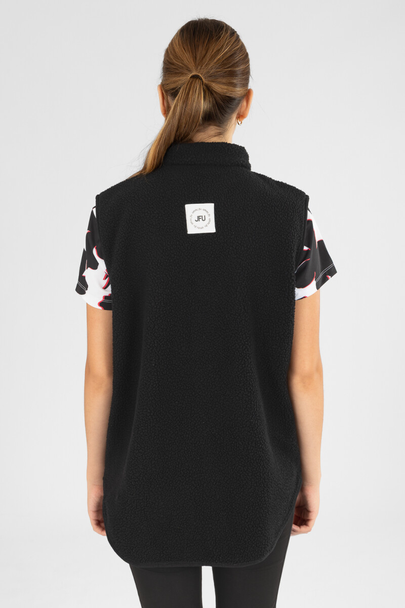 Chaleco sherpa Negro