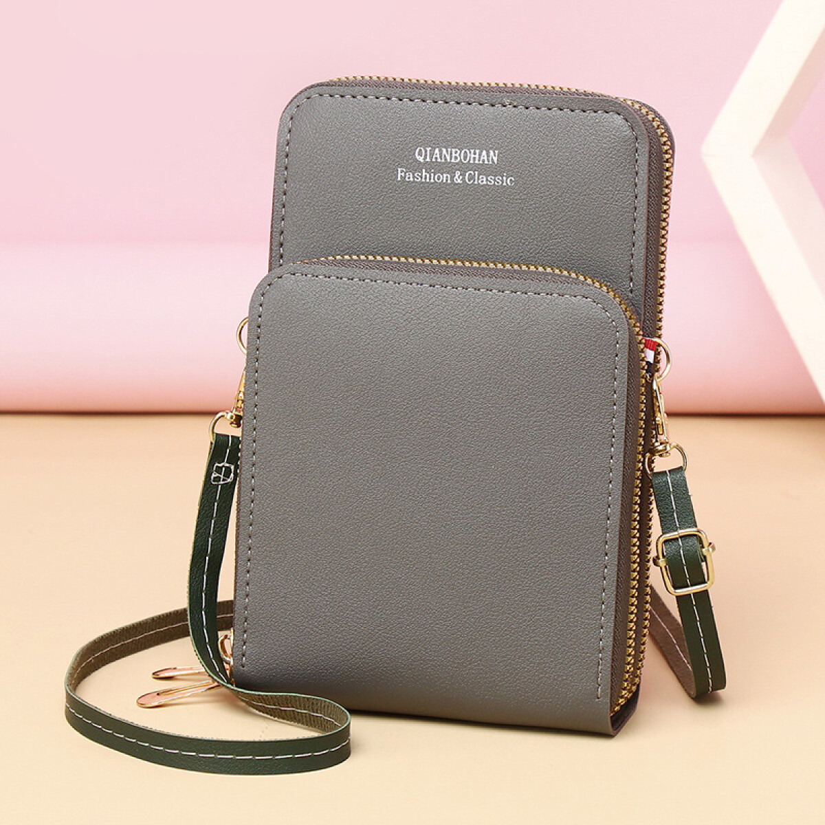 Porta celular para dama - Gris 