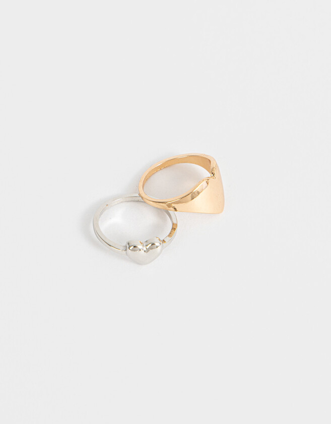 Sets Anillos Mix plating Set De Anillos Mixplating - Dorado