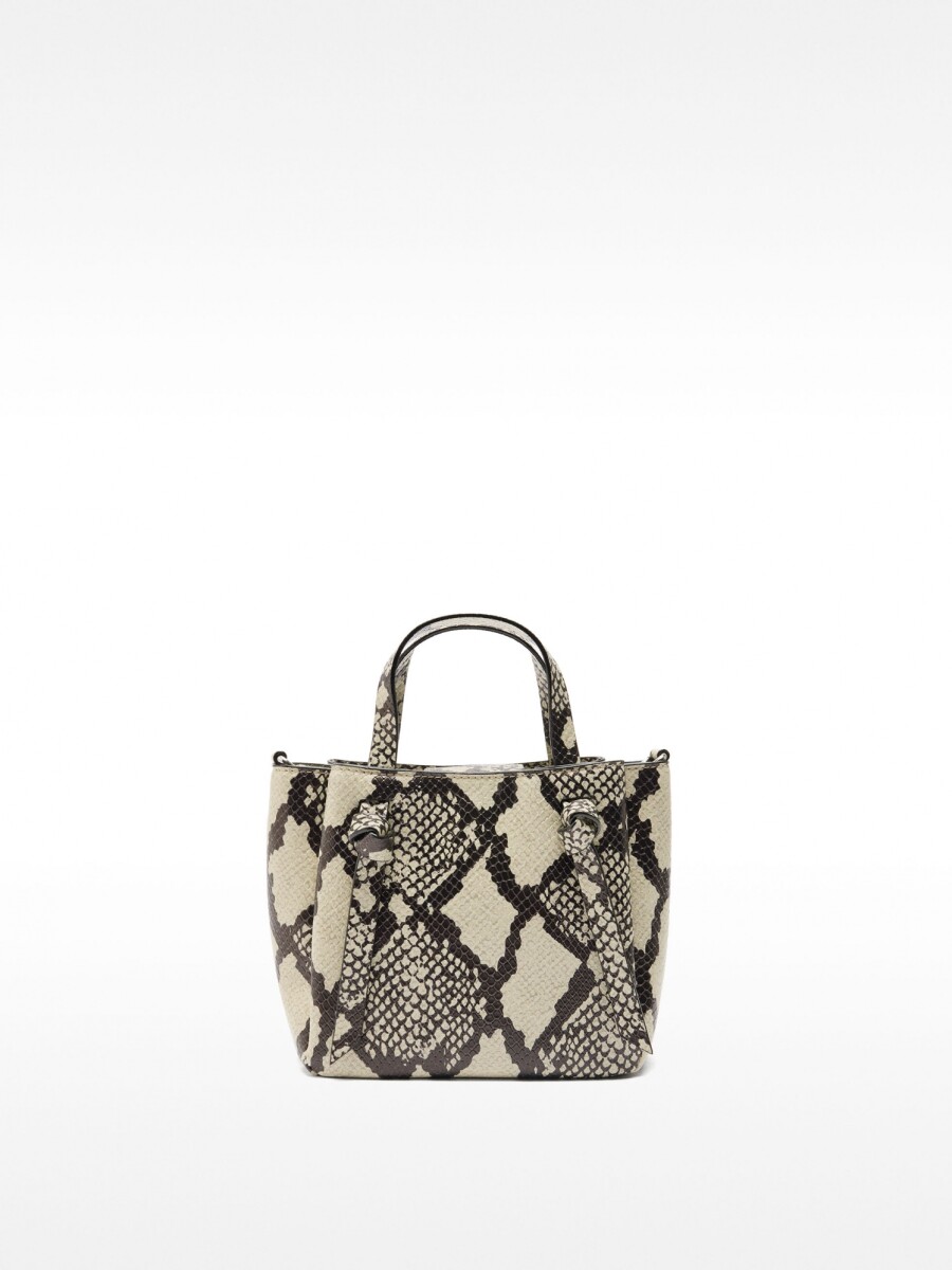 Bolso Tote Grabado Animal crudo