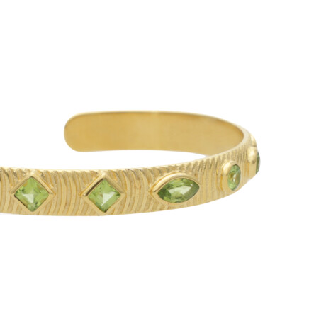 Pulsera Karvik Peridoto Plata 925 bañada de oro 18k 0