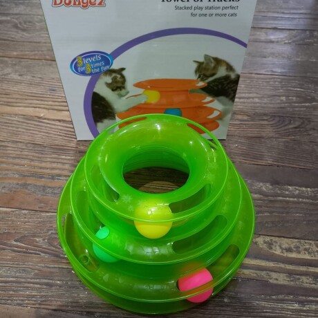 JUGUETE PARA GATOS 3 NIVELES CON PELOTA Juguete Para Gatos 3 Niveles Con Pelota