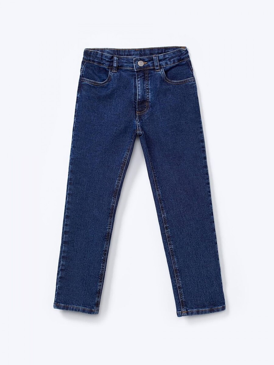 PANTALÓN DE JEAN INFANTIL MODELO SKINNY - AZUL 