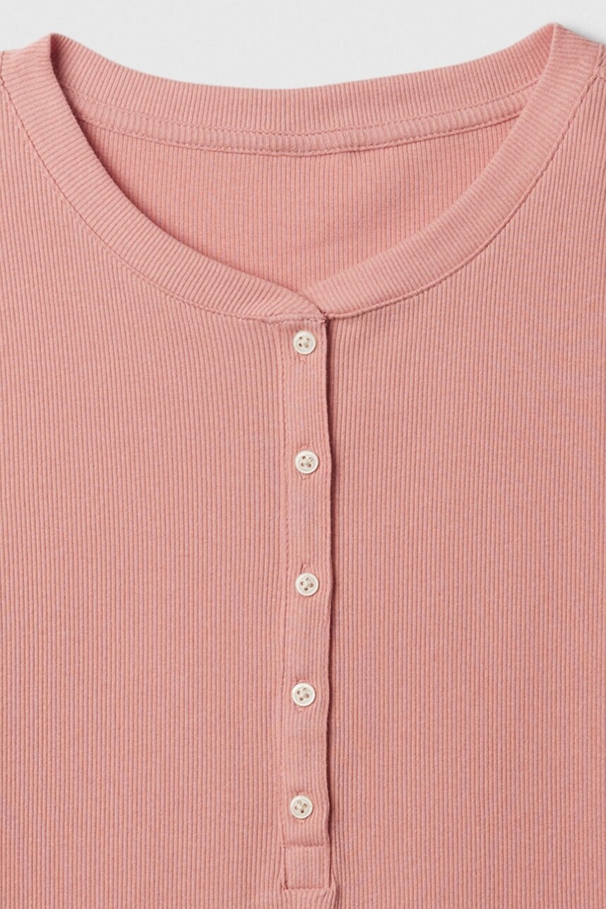 Remera Manga Corta Con Botones Mujer Pink Rosette 16-1518