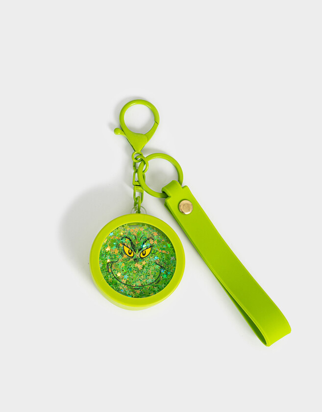 Deco Infantil Llavero Y Charm Glitter "grinch" - Combinacion Multicolor