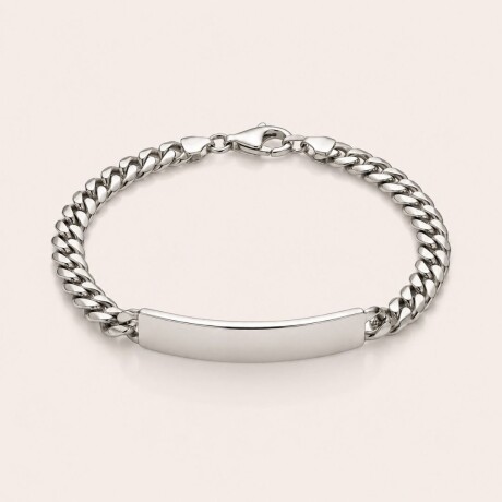 Pulsera Placa de Identidad - Plata 925 Pulsera Placa de Identidad - Plata 925