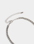 Collares Cortos Con cruz Set De Collares Con Cruz Strass - Plateado Antique Silver