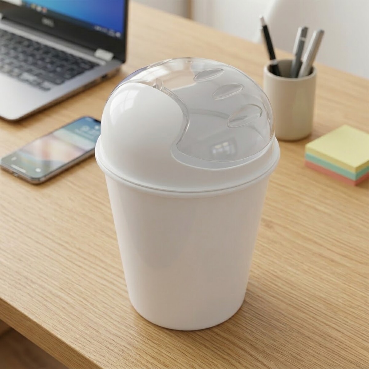 Papelera 3lts plástico - BLANCO 