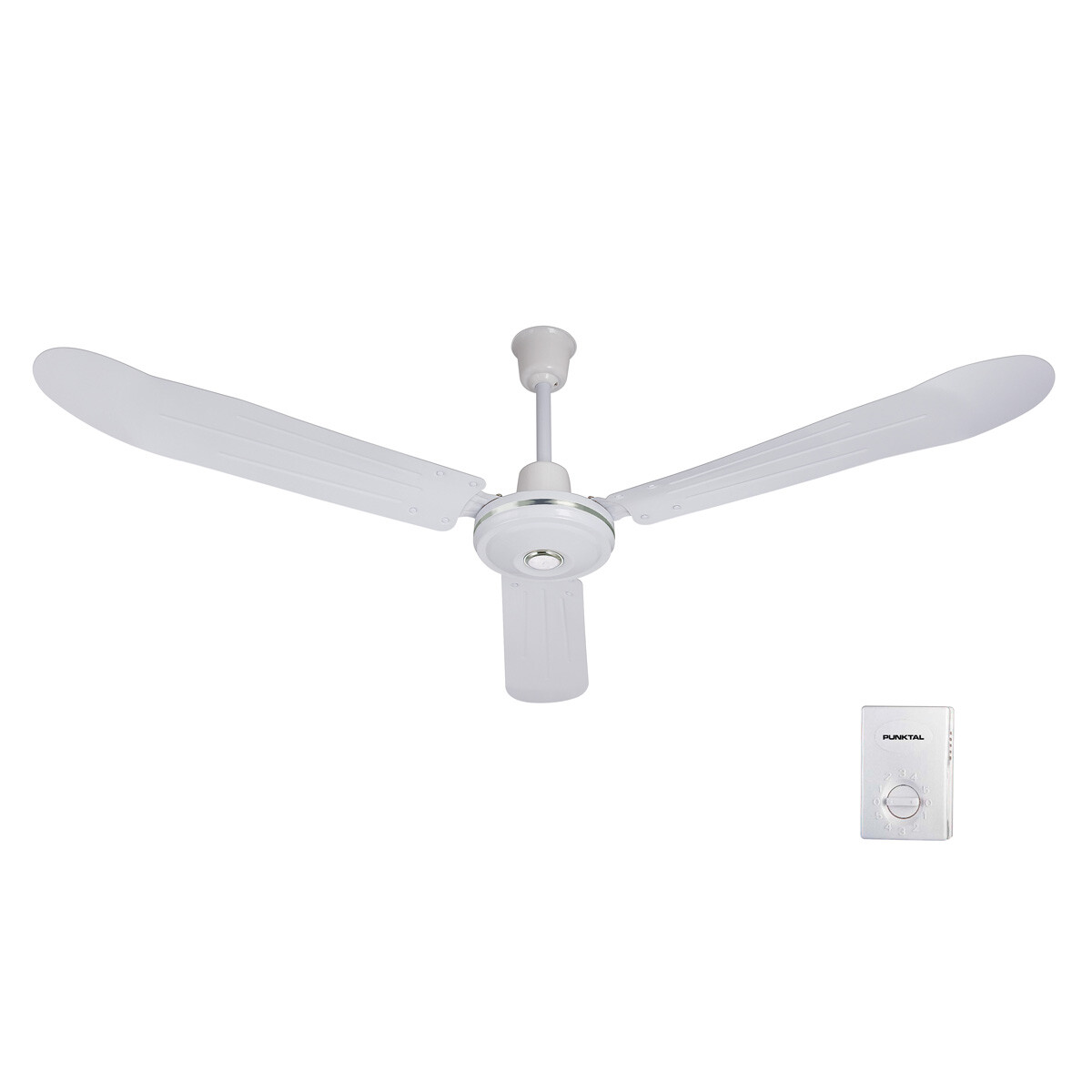 VENTILADOR TECHO CHAPA SIN LUZ D57 PUNKTAL 3 ASPAS F 