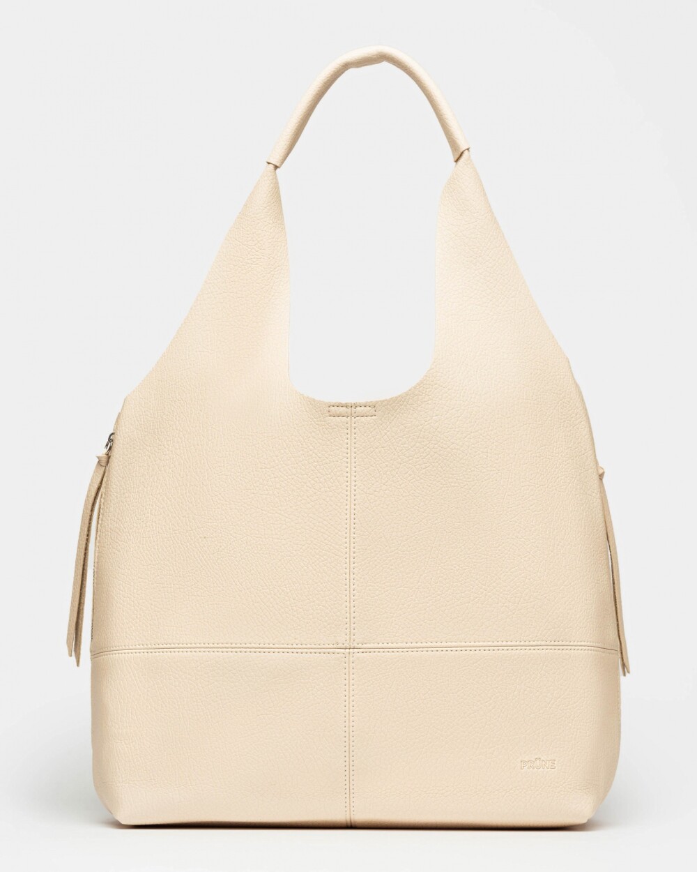 Shopper Amalfi en efecto cuero graneado Natural