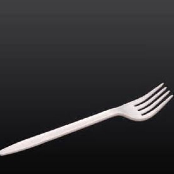 TENEDOR DESCARTABLE 16 CM BLANCO A GRANEL BLANCO