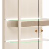 Cristalero con Luz LED DUNE - Linea Manhattan Off White