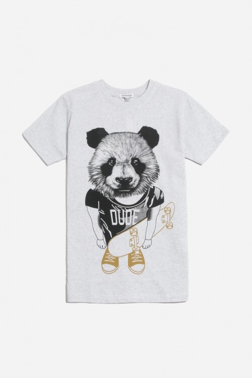 Remera Panda Dude GRIS