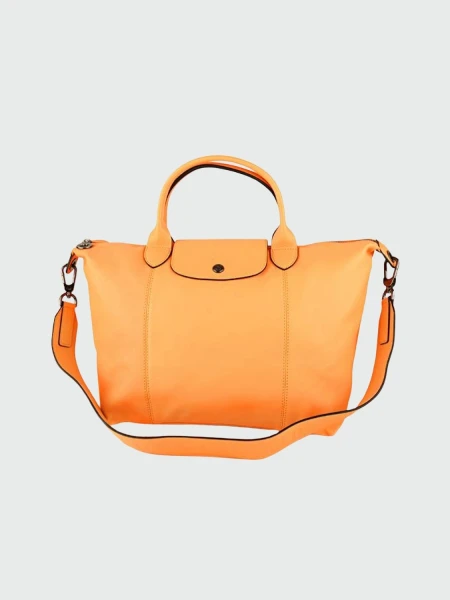 Longchamp -Cartera de cuero plegable, Le pliage cuir Mostaza