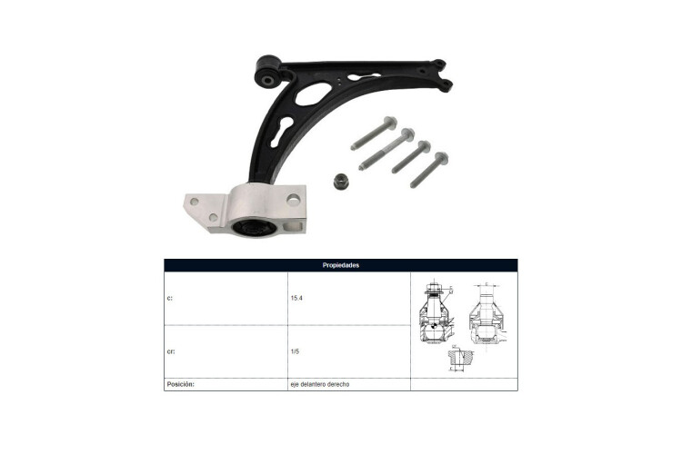 Parilla De Suspension Delantera Audi A3, Volks Vento 03-12 Der Parilla De Suspension Delantera Audi A3, Volks Vento 03-12 Der