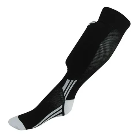 Franklin Medias Con Canillera Pantorrillera Fútbol Hockey Color Variante Negro