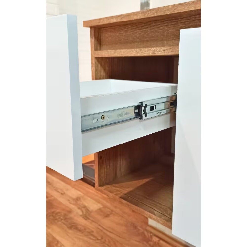 Mueble de baño suspendido Apollo Rustico Blanco 90 cm con bacha Mueble De Baño Suspendido Apollo Rustico Blanco 90 Cm Con Bacha