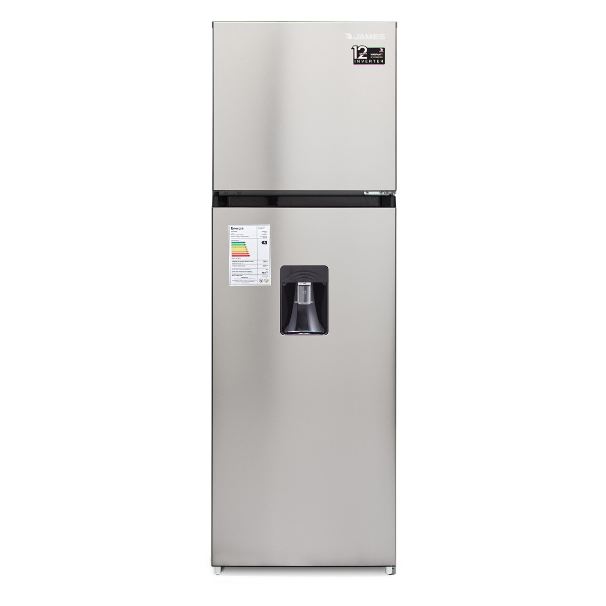 REFRIGERADOR HELADERA MODELO RJ 301 INV INOX JAMES 