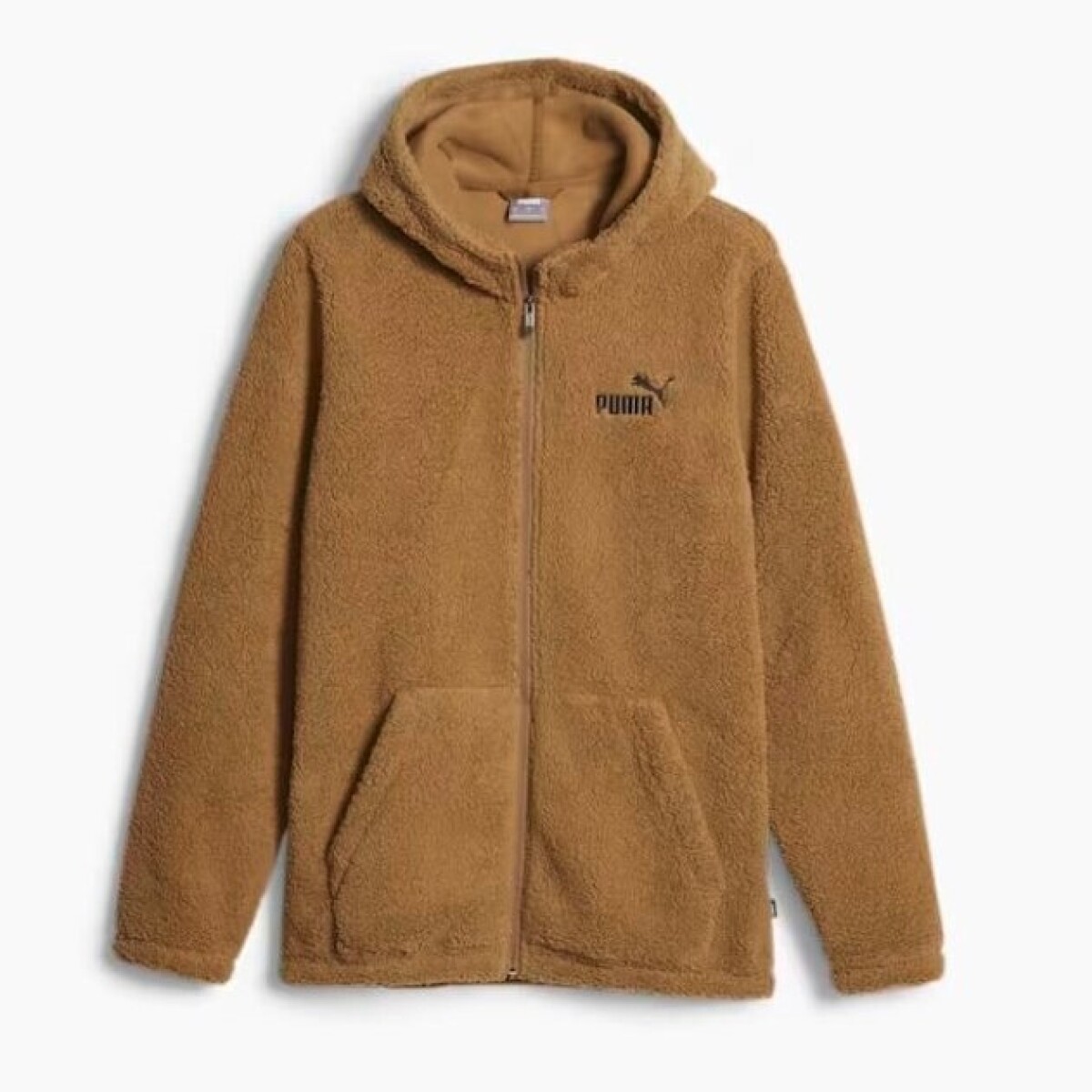 Abrigo Essentials Elevated Con cierre Hoodie de Hombre - Chocolate 