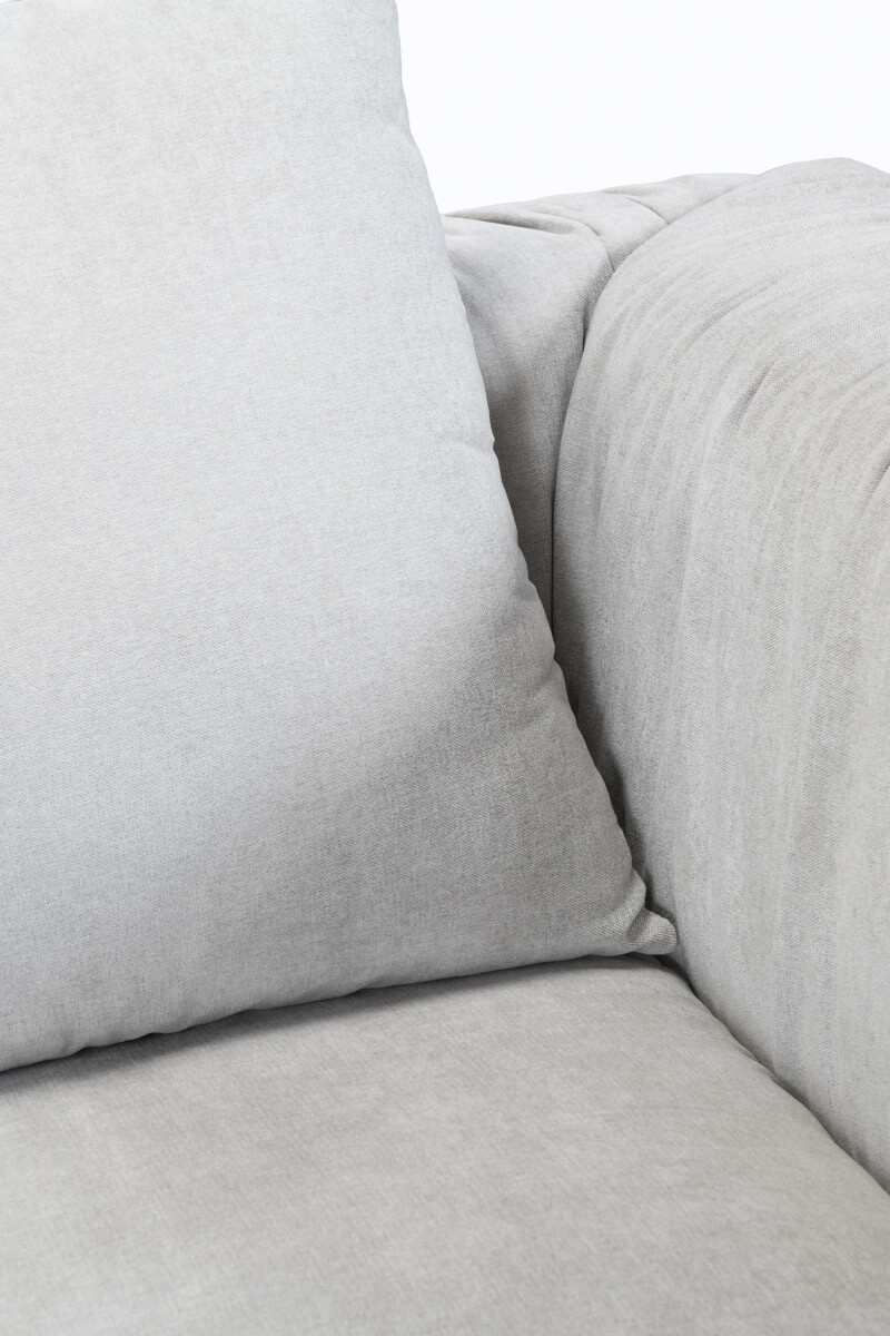 CORSO SOFA CORSO CHAISE IZQ 266X105X80CM (2PIEZAS) TELA GRIS CLARO