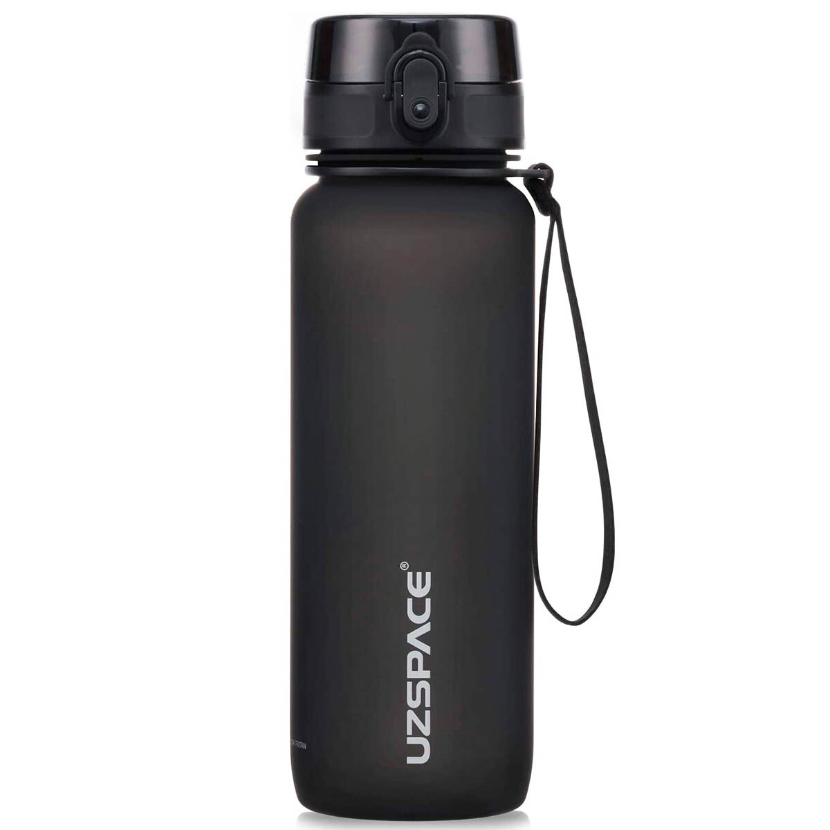 Botella Agua Deportiva Uzspace 1lt Caramañola Sin Bpa - Negro 