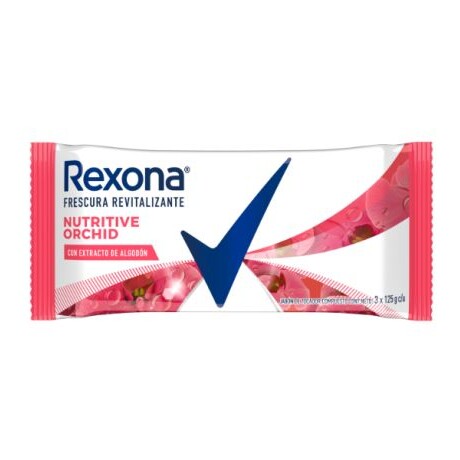 REXONA JABÓN EN BARRA NUTRITIVE ORCHID 125gr 3 UNIDADES REXONA JABÓN EN BARRA NUTRITIVE ORCHID 125gr 3 UNIDADES