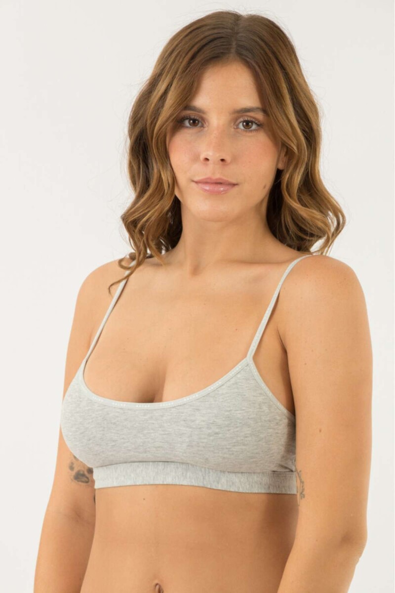 Top siena - Gris melange 