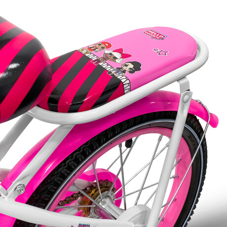 Bicicleta Lol Rod 16 C/ Canasto + Rueditas Rosa