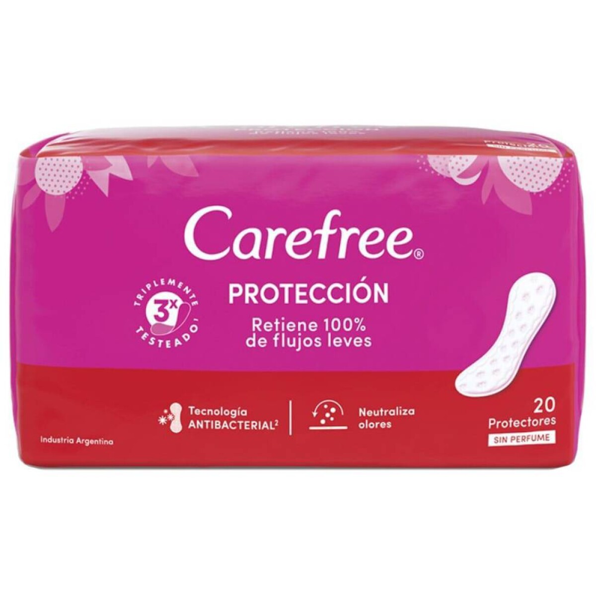 Protectores Diarios Carefree Protección Original sin Perfume 20 Unidades 