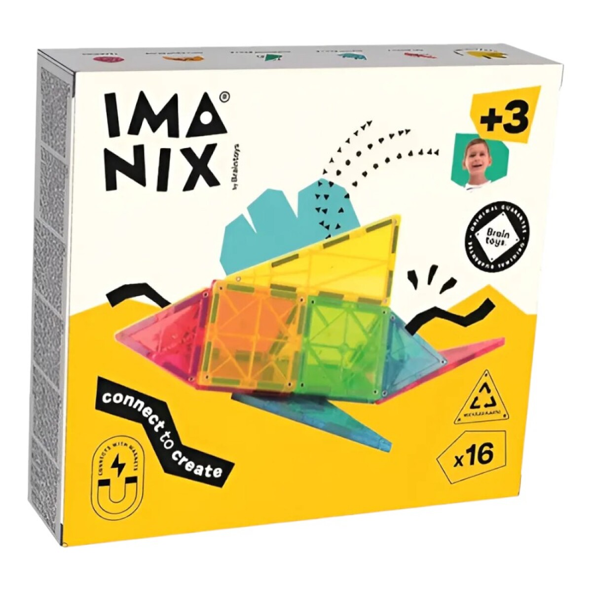 Imanix 16 Piezas Magnéticas Braintoys 