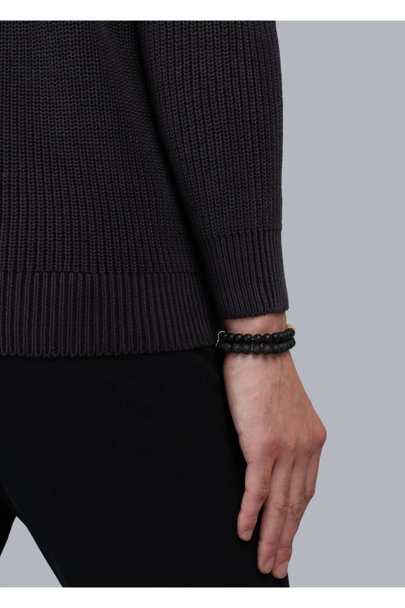 Sweater Medio Cierre Arrow CHARCOAL