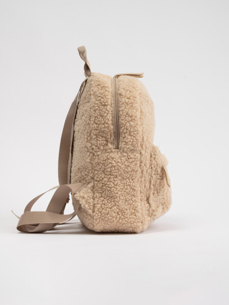 Mochila sherpa Beige