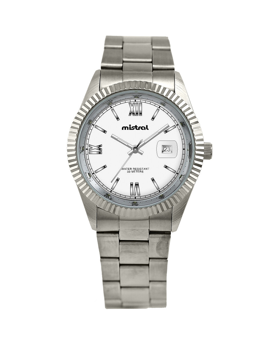 Reloj Mistral Fashion Acero Plata 