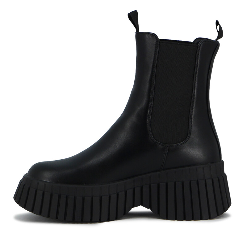 Darkness Bota Dama Caña Media C/ Elastico Negro