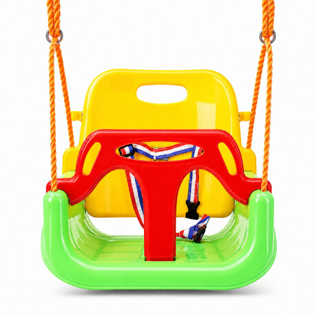 Hamaca Infantil 3en1 Adaptable Bebé Niño Plástico c/Cuerdas Verde