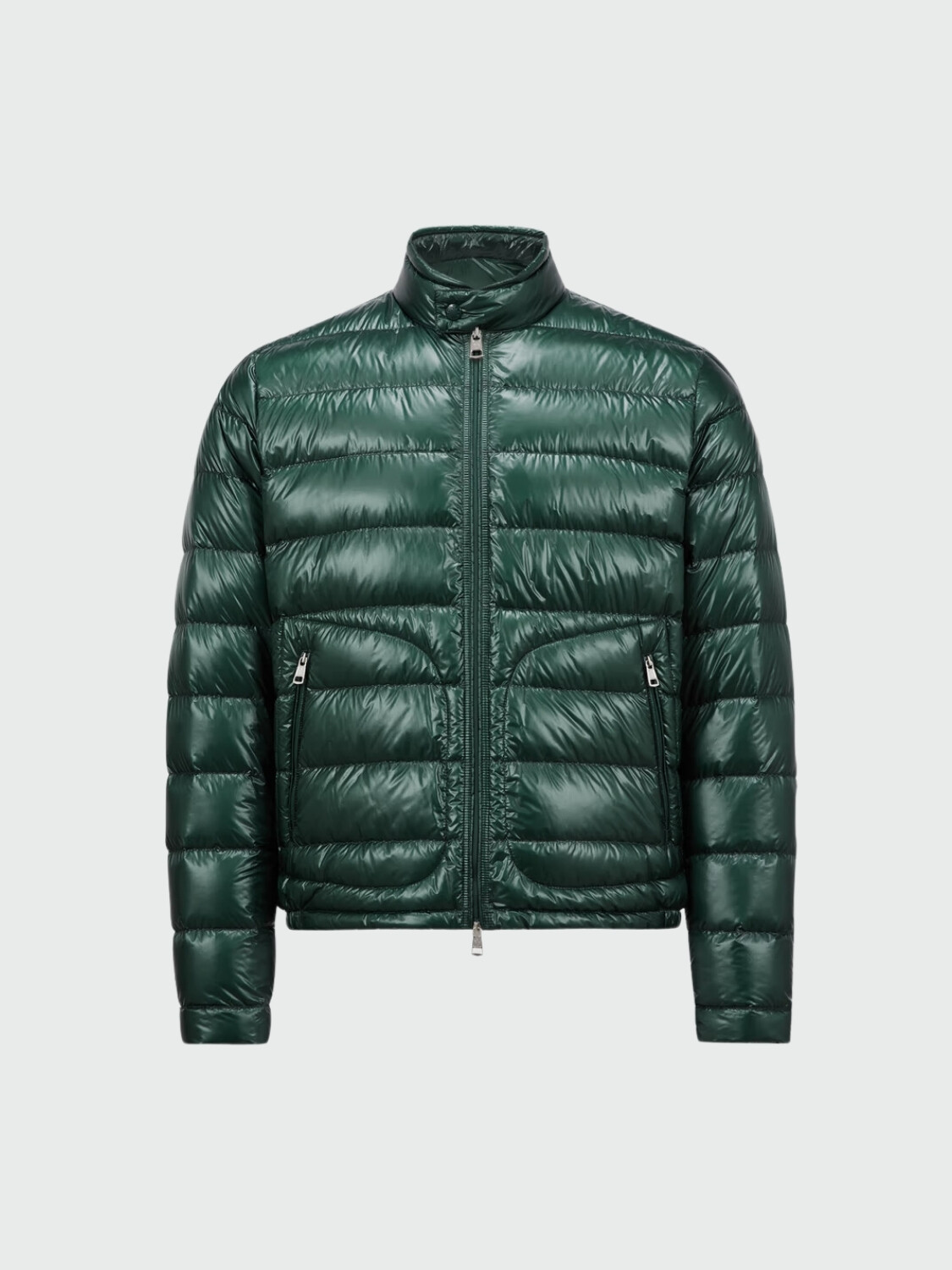 Moncler - Chaqueta Corta Plegable Acorus Verde Oscuro