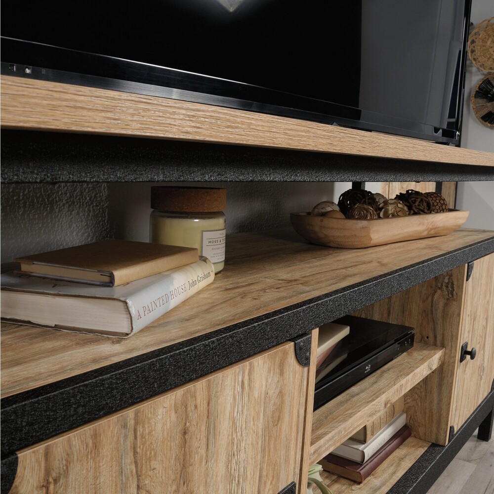 Rack para TV - Sauder - Linea Steel River Natural