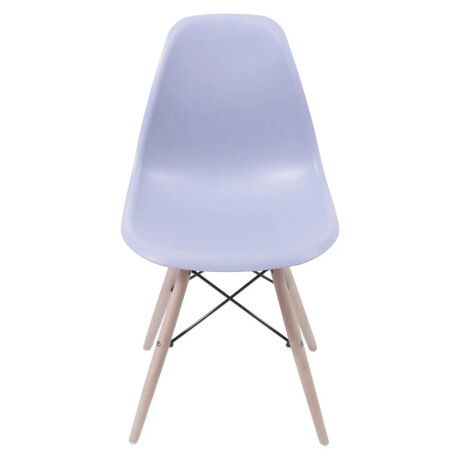 Kit X2 Silla Eames DKR Base En Madera Gris