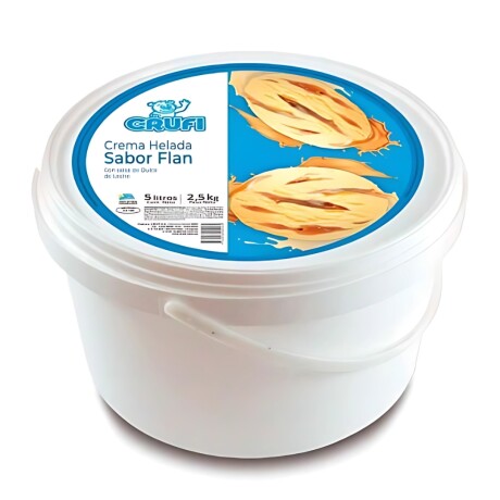 HELADO CRUFI 5LTS FLAN CON DULCE DE LECHE HELADO CRUFI 5LTS FLAN CON DULCE DE LECHE