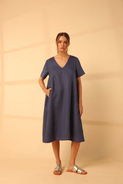 VESTIDO PRAIA SS24 Azul Piedra