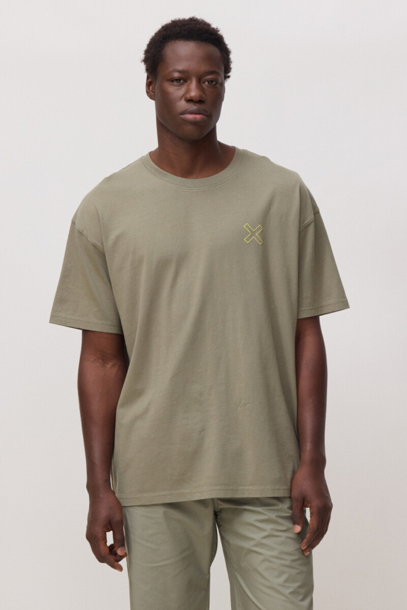 Remera Reef Blue Banana Olive Green