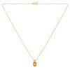 Colgante Silvia de Oro Amarillo 18k con Brillante y Citrino Colgante Silvia de Oro Amarillo 18k con Brillante y Citrino