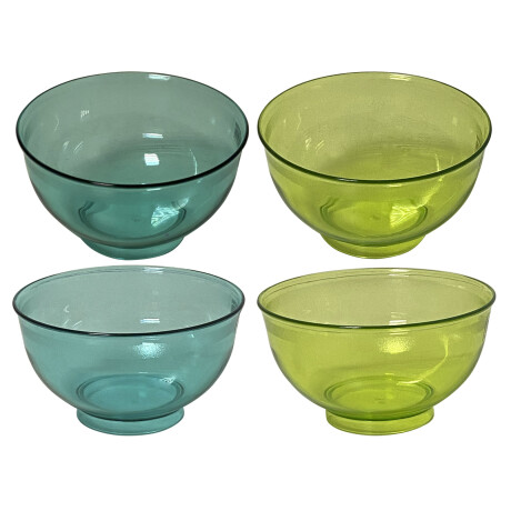 BOWL POSTRE SET X6PCS ACRILICO DIF COLORES 11X6CM 28139 Q32 BOWL POSTRE SET X6PCS ACRILICO DIF COLORES 11X6CM 28139 Q32