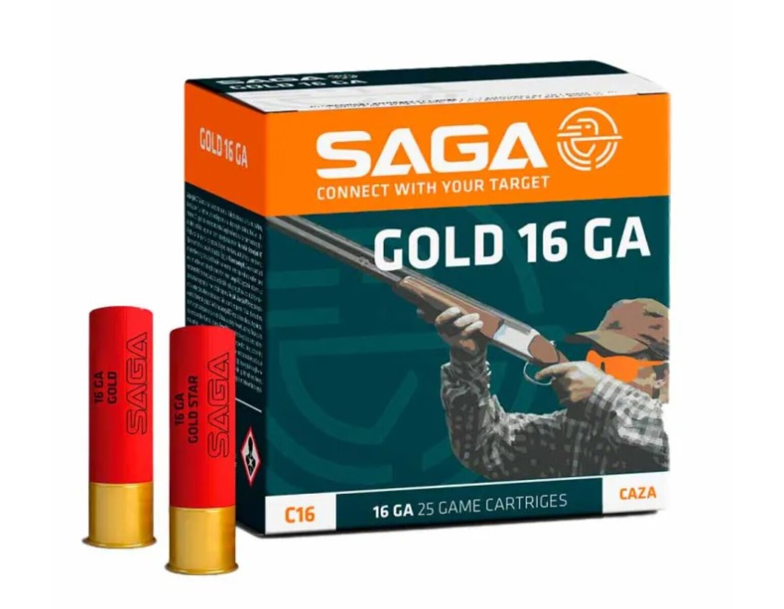 CARTUCHO SAGA CAL 16 STAR SLUG 26grs 