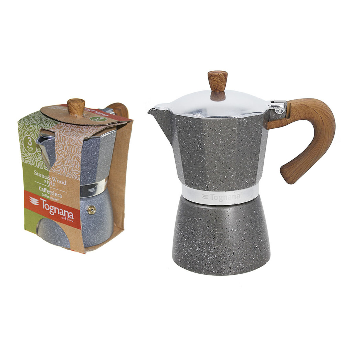 Cafetera Tognana Stone Wood V443006MGRW 6 Tazas 