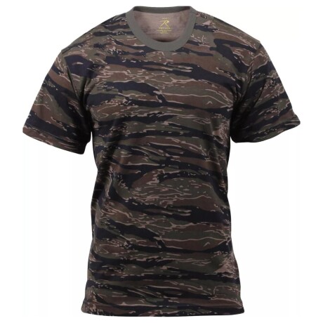 Remera camuflada en algodón Tiger Jungle