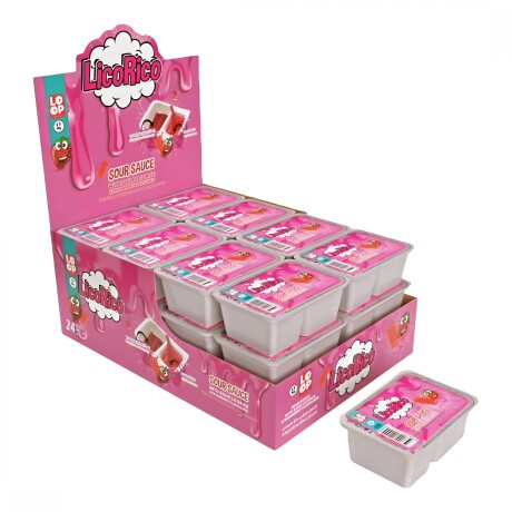 CARAMELO LIQUIDO LICORICO Display x24 Unidades Frutilla