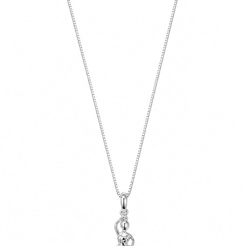 cadena y colgante bailarina con cubic zirconias en plata cadena y colgante bailarina con cubic zirconias en plata