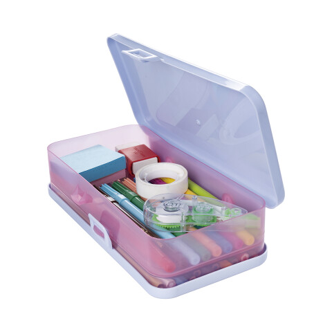 Cartuchera Plástica Stitch con 2 Compartimientos U